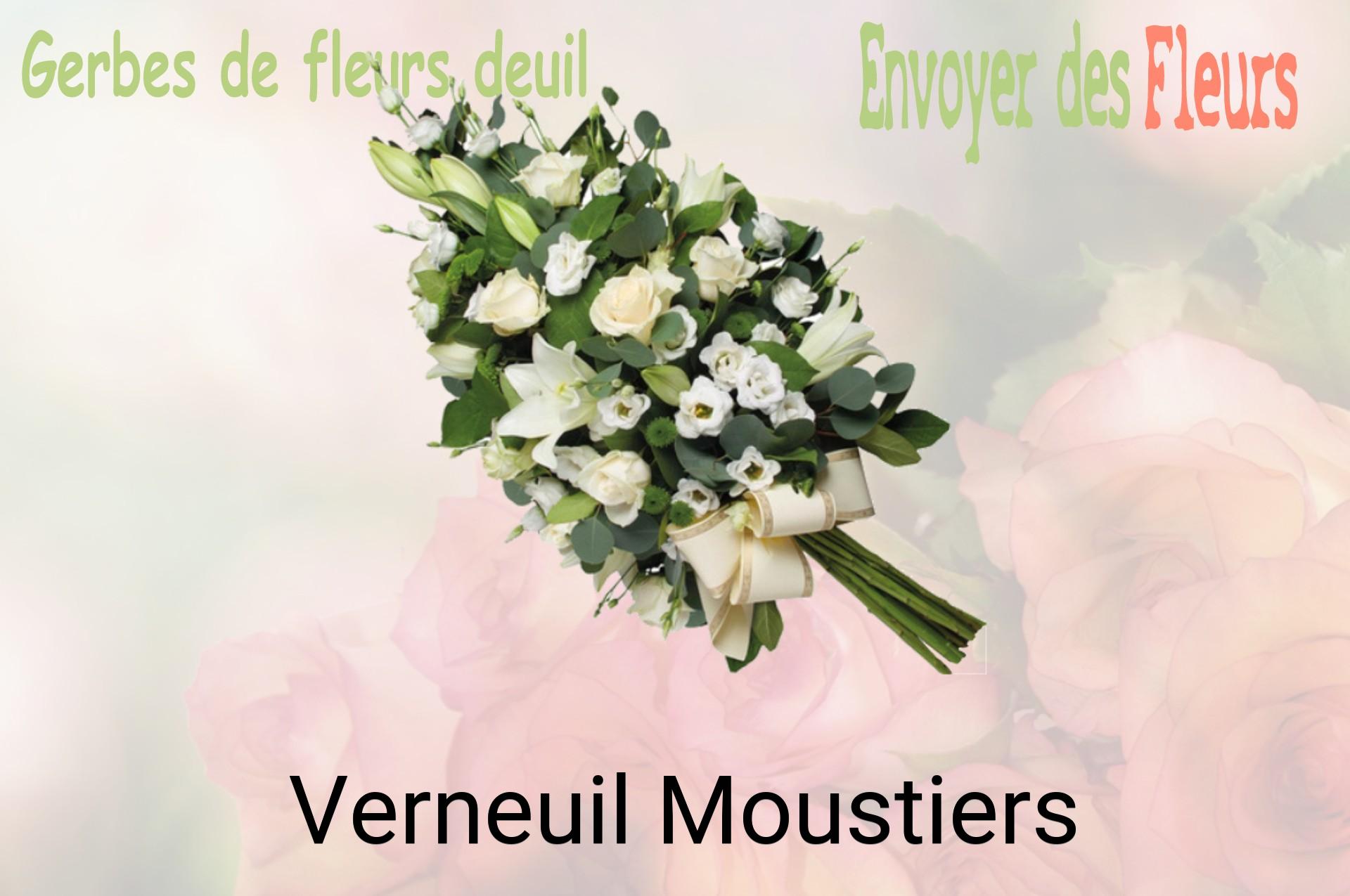 Gerbe de fleurs de deuil livrée à Verneuil-Moustiers